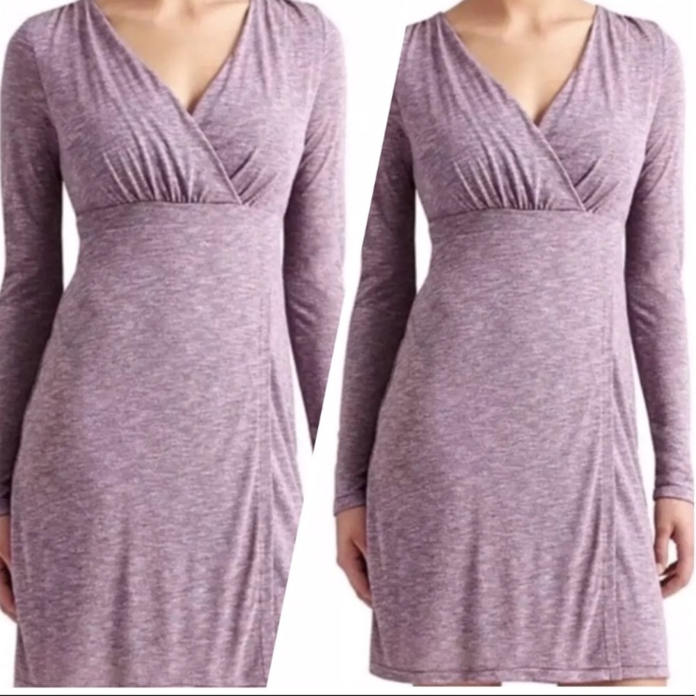 Athleta Wrap It Up Heather Violet Long Sleeve